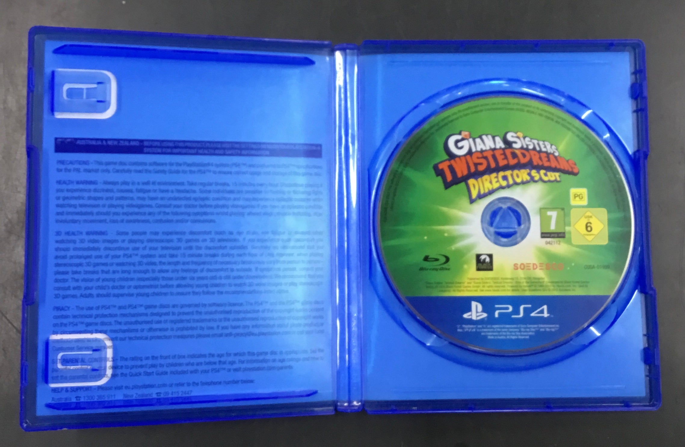 PS4 GAME GIANA SISTERS TWISTEDDREAMS DIRECTOR'S CUT Ref#512172
