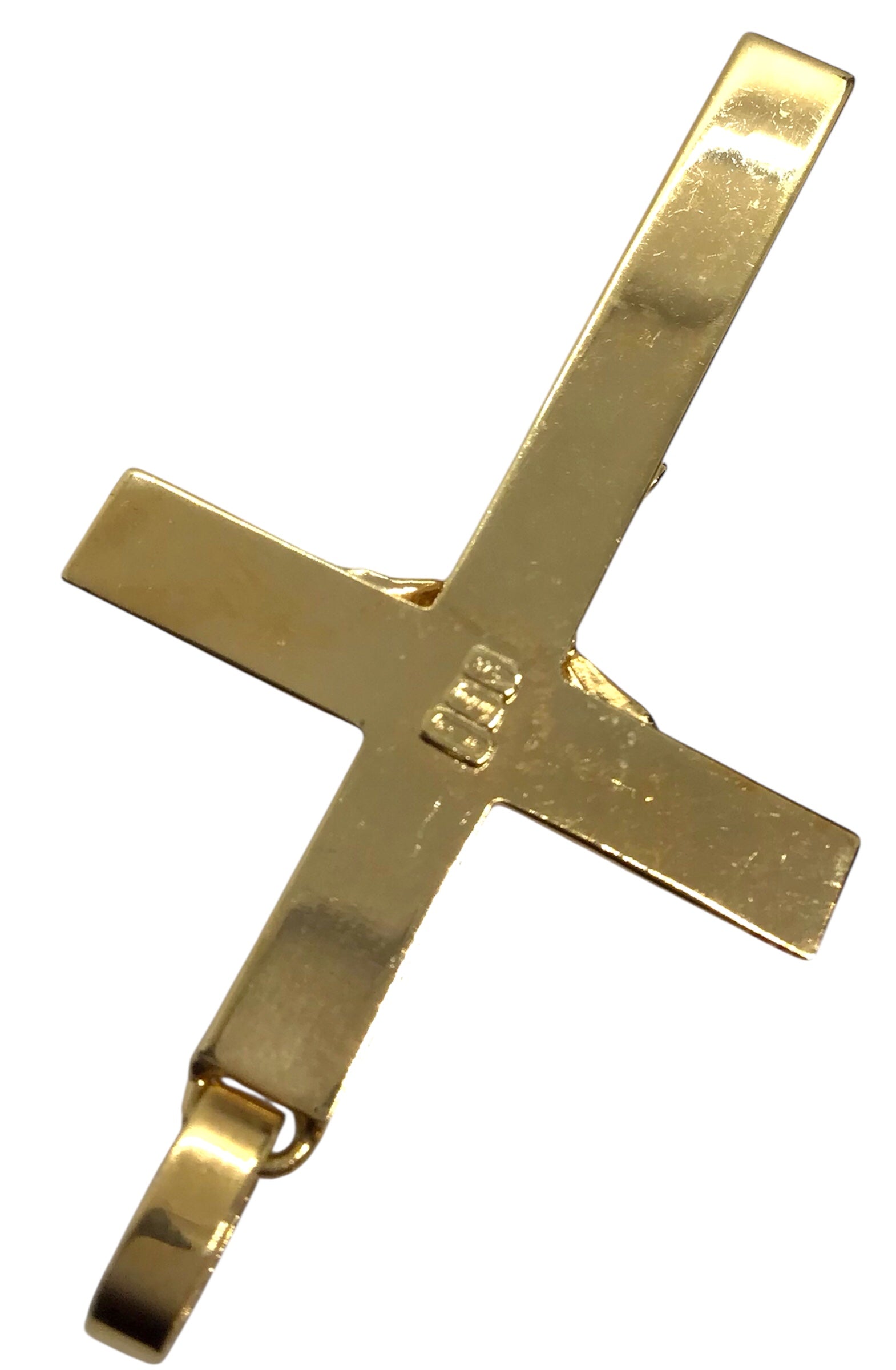 Unisex 9ct Yellow Gold Cross Pendant Ref#506864