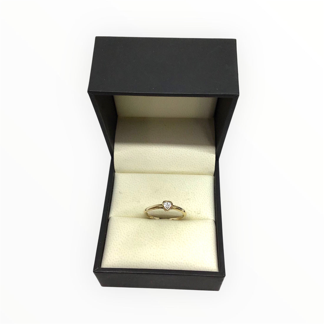 Ladies 9ct Gold Heart Ring (Size N) Ref#511432