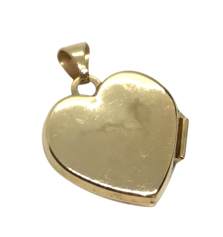 Ladies 9ct Gold Heart Locket Pendant Ref#505568