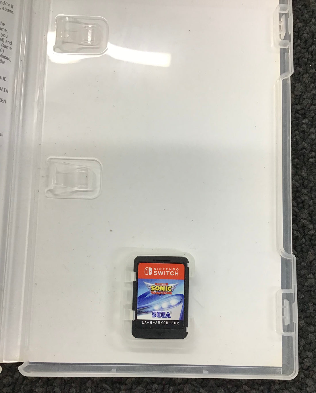 TEAM SONIC RACING SWITCH GAME
