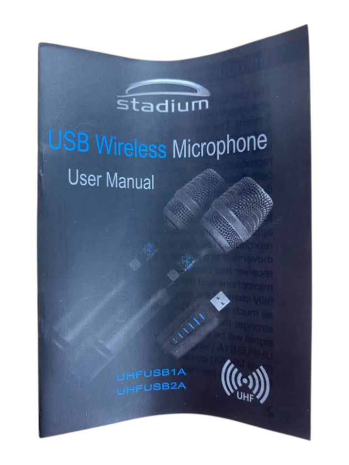 STADIUM - UHFUSB1A USB WIRELESS MICROPHONE IN BOX - 257085