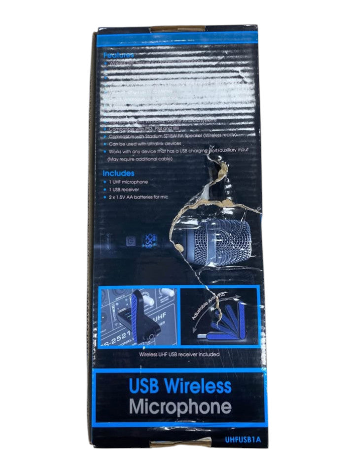 STADIUM - UHFUSB1A USB WIRELESS MICROPHONE IN BOX - 257085