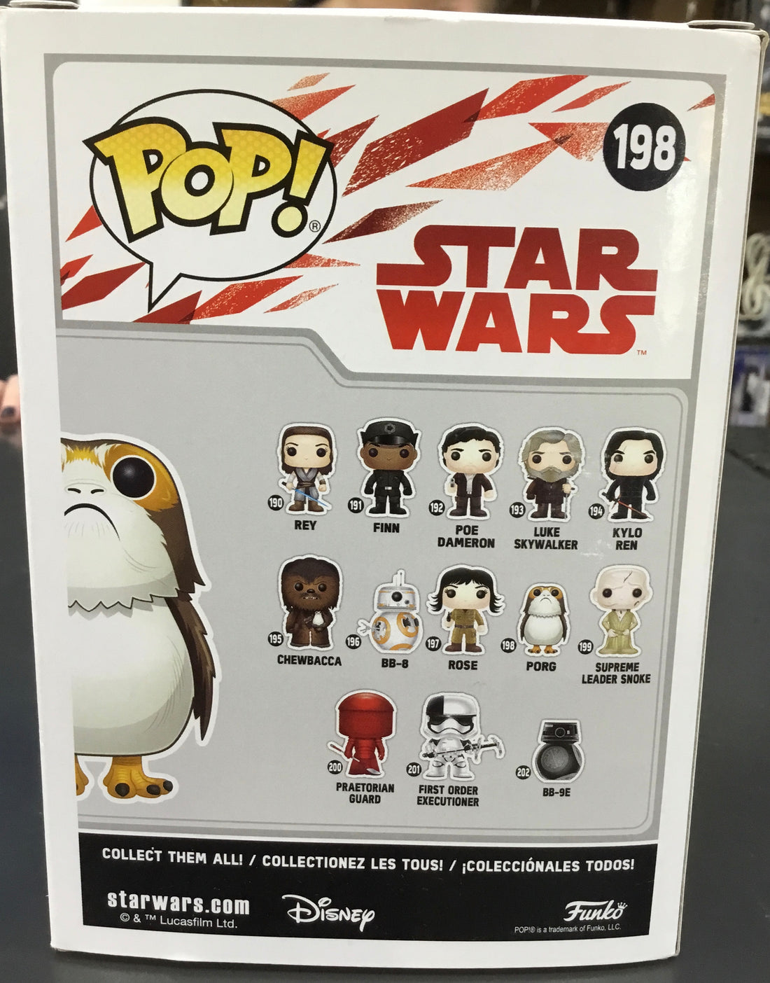 Pop Star Wars Figurine Porg 198 Ref#503044
