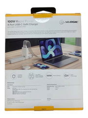 ALOGIC - 100W RAPID POWER 4 PORT USB-C GaN CHARGER WITH USB-C CABLE - 265822
