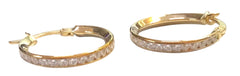 Ladies 9ct Yellow Gold Hoop Earrings Ref#506237