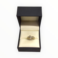 Ladies 9ct Gold Diamond Ring (Size O) Ref#511382