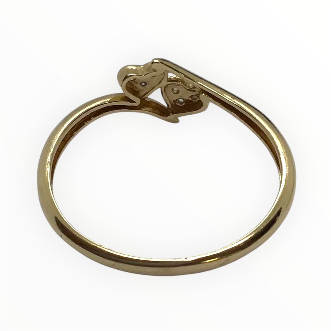 Ladies 9ct Gold Heart Ring (Size Q) Ref#513183