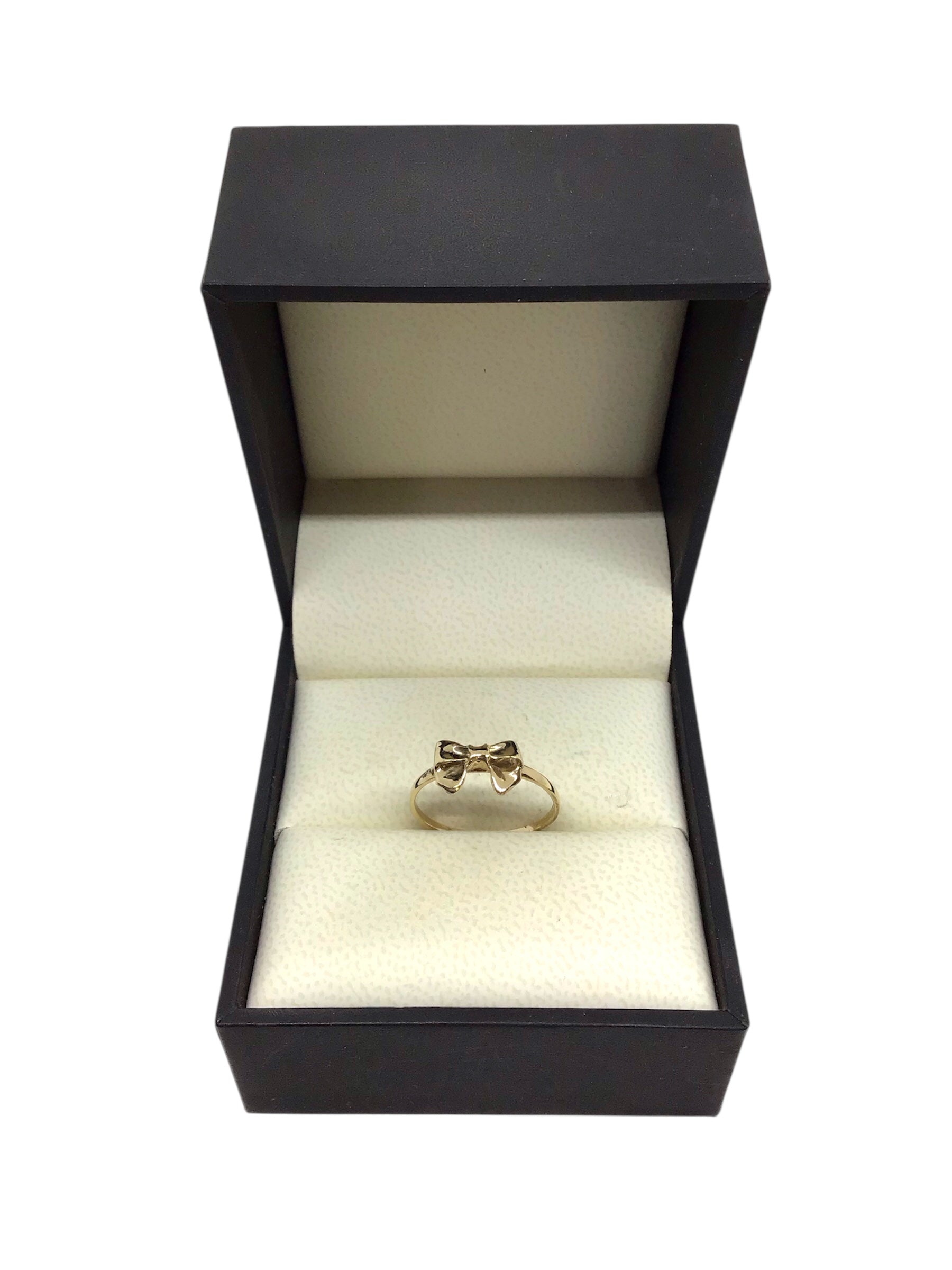 Ladies 9ct Yellow Gold Bow Ring (Size O) Ref#506877