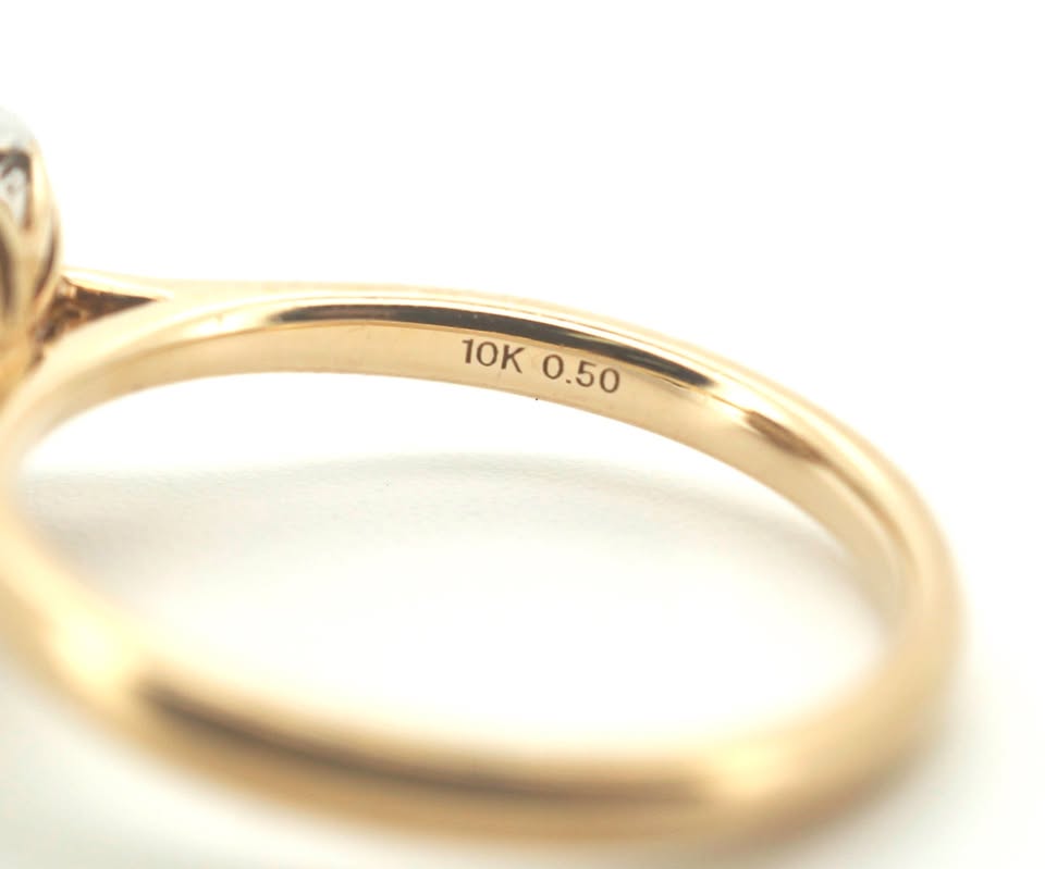 Michael Hill 10ct Yellow Gold Diamond Ring (Size O) - 501690
