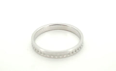 LADIES 18CT WHITE GOLD RING 2.1GMS SIZE K TESTED