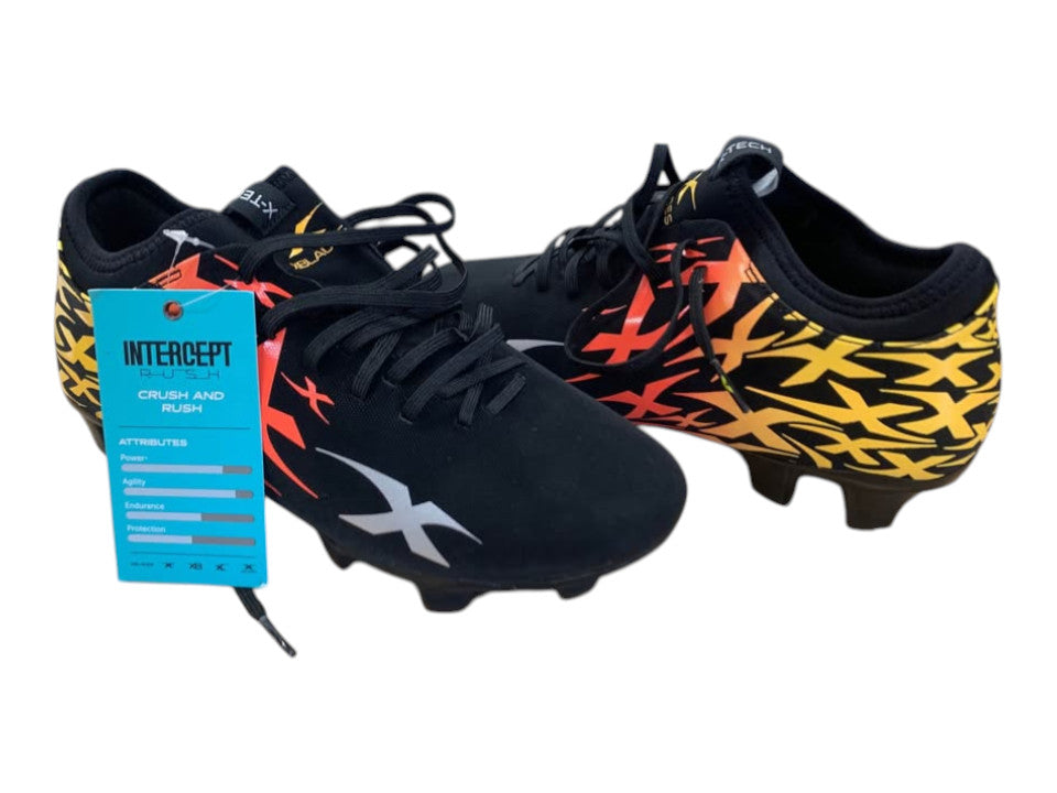 XBLADES - INRF20 INTERCEPT RUSH BLACK/SUNSET SIZE 7 US KID FOOTBALL BOOTS - 247635