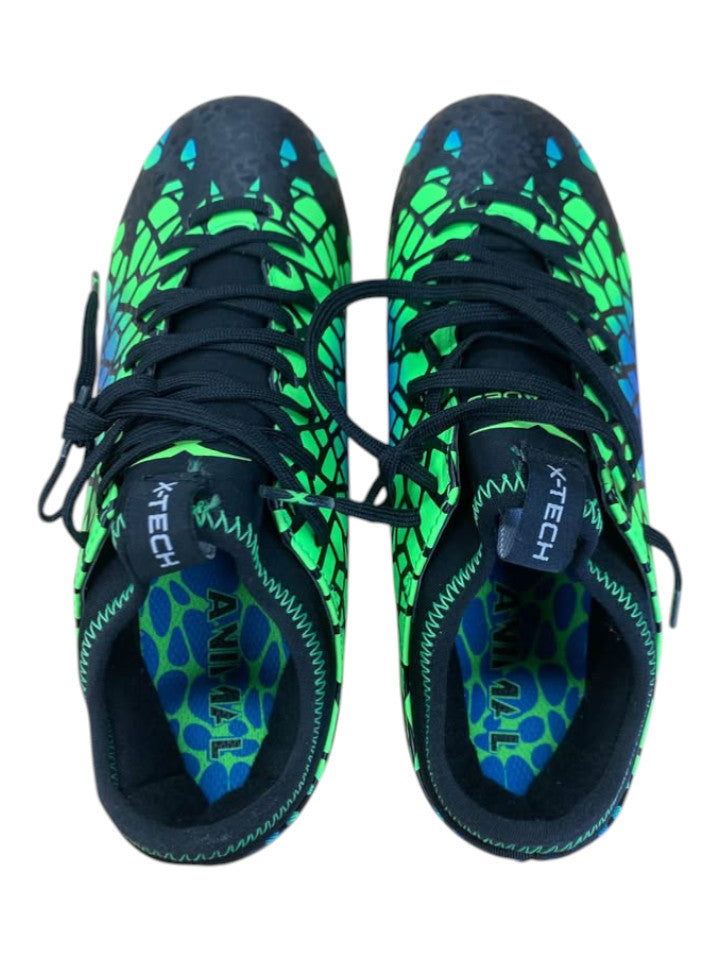 XBLADES - ANMF20 ANIMAL BLACK/GREEN/BLUE SIZE 6 US KIDS FOOTBALL BOOTS - 247634
