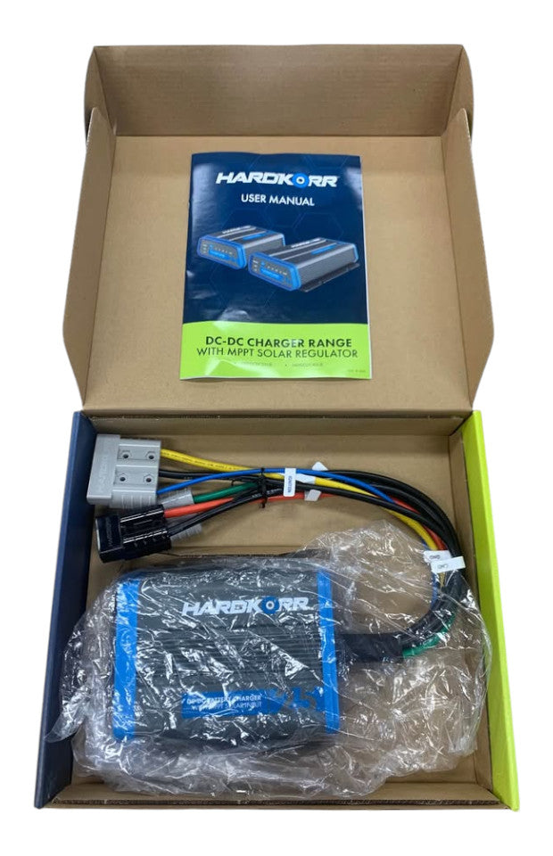 HARDKORR - 25A DC-DC CHARGER WITH MPPT SOLAR REGULATOR & 12/24V INPUT - 503854