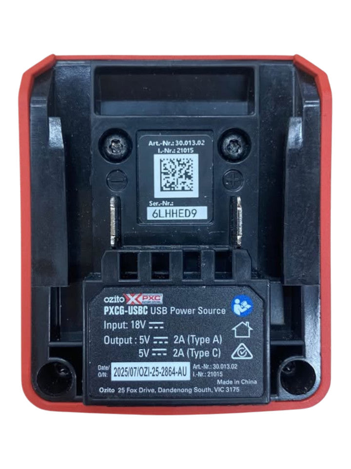 OZITO - PXCG-USBC 18V USB POWER SOURCE (SKIN ONLY) - 504511