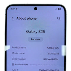 Samsung Galaxy S25 SM-S931B 256GB - 501053
