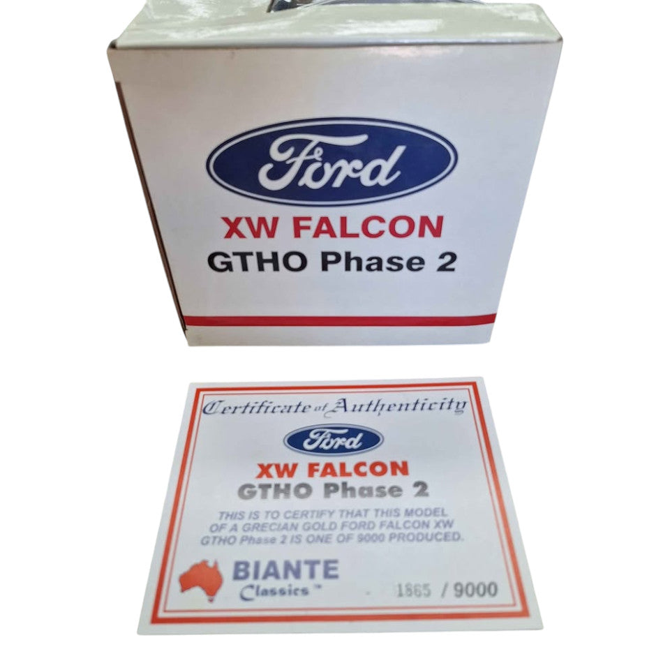 BIANTE MODEL OF XW FALCON GTHO PHASE 2 IN BOX WITH CERT OF AUTH - 505125