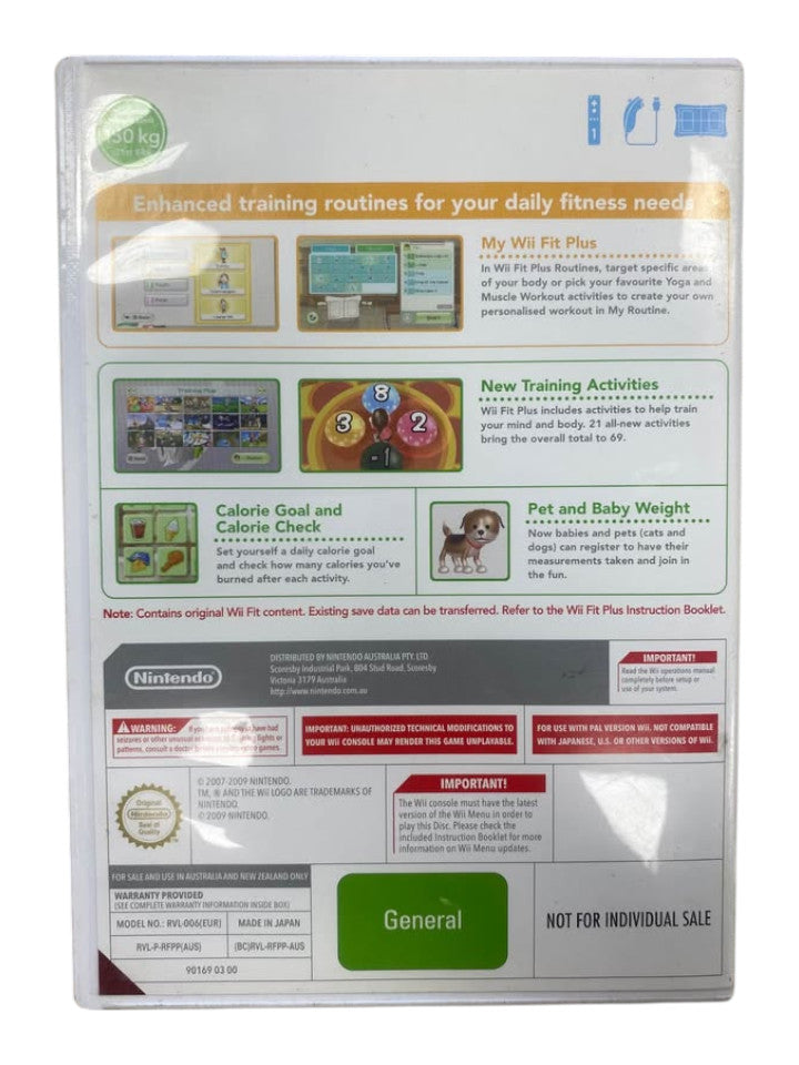 NINTENDO - RVL-021 WII FIT PLUS BOARD + WII FIT GAME JO - 504073
