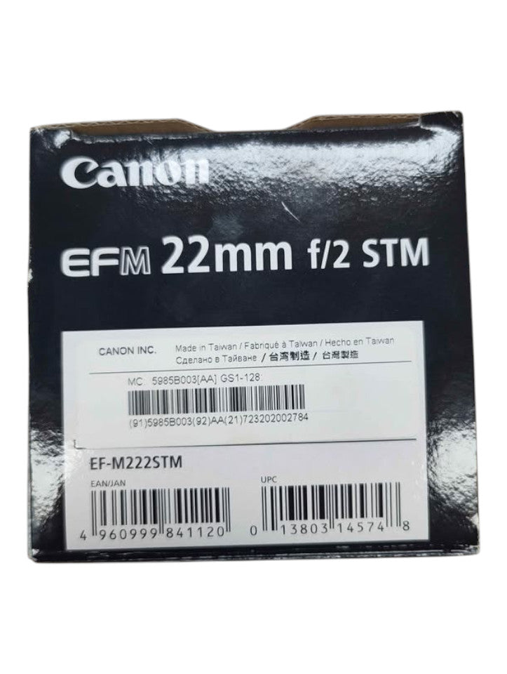 Canon EF-M 22mm f/2 STM Camera Lens - BW 504620