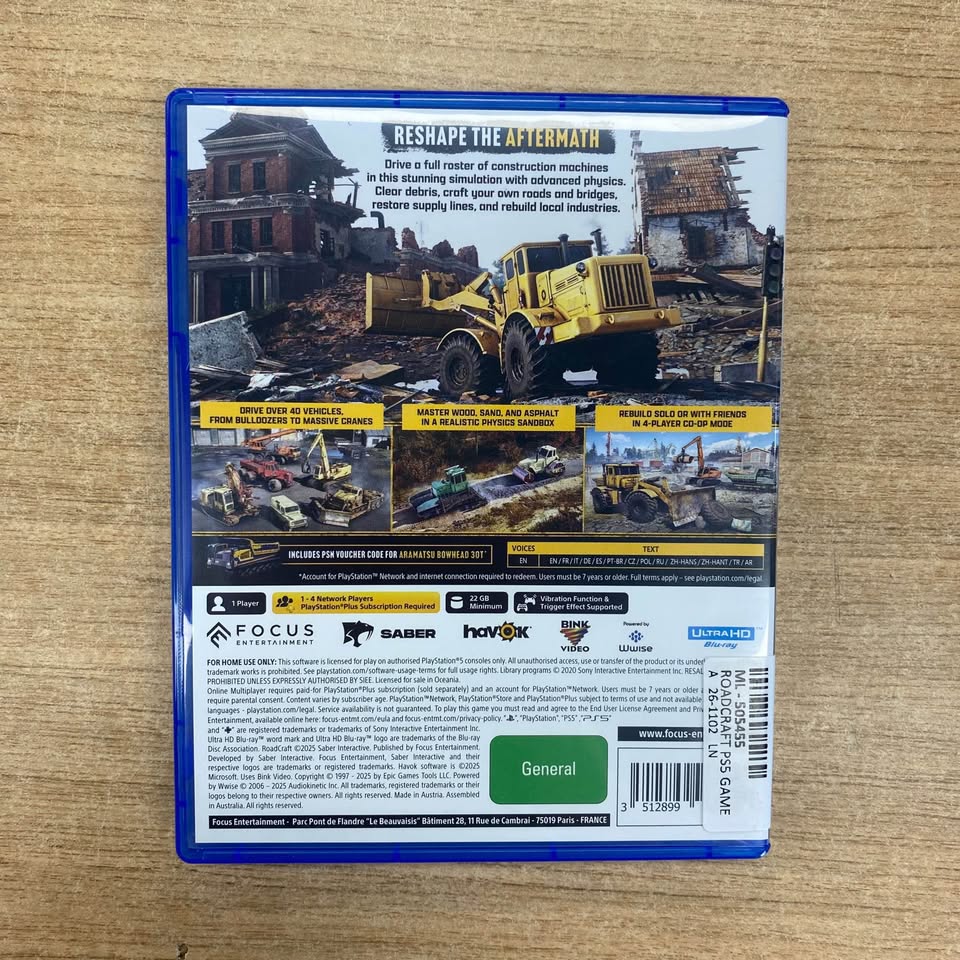 Roadcraft PlayStation 5 Game - 505455