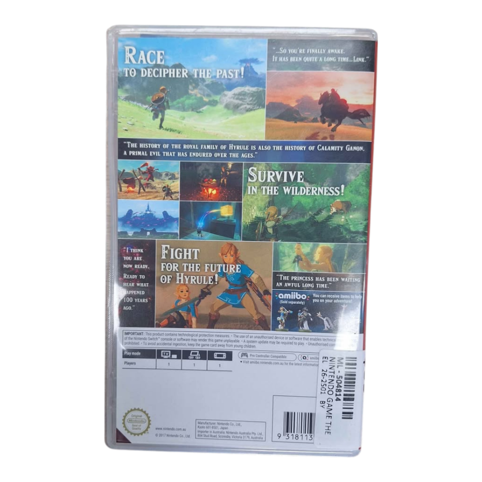 Nintendo Switch Zelda Breath of the Wild - 504814