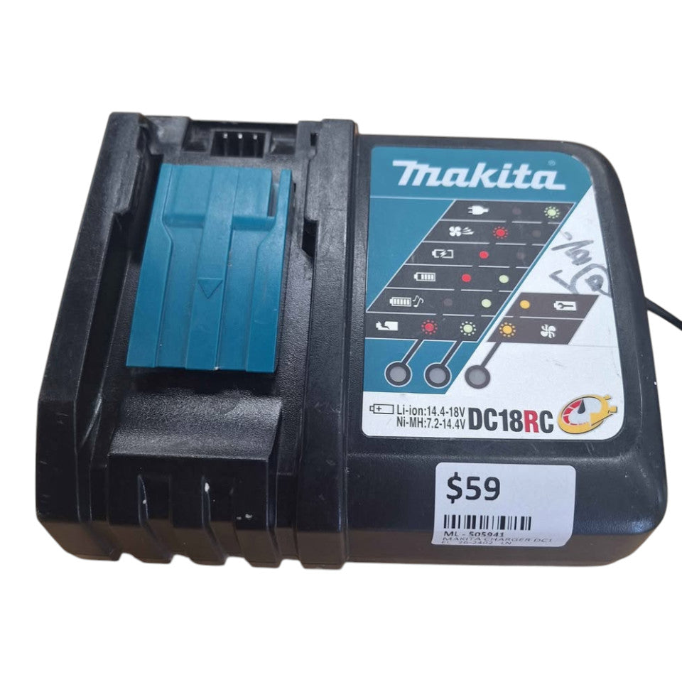 MAKITA - DC18RC 14.4-18V CORDLESS BATTERY CHARGER - 505941