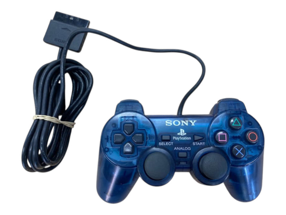 SONY - SCPH-10010 WIRED BLUE DUALSHOCK 2 PLAYSTATION 2 CONTROLLER - 505790