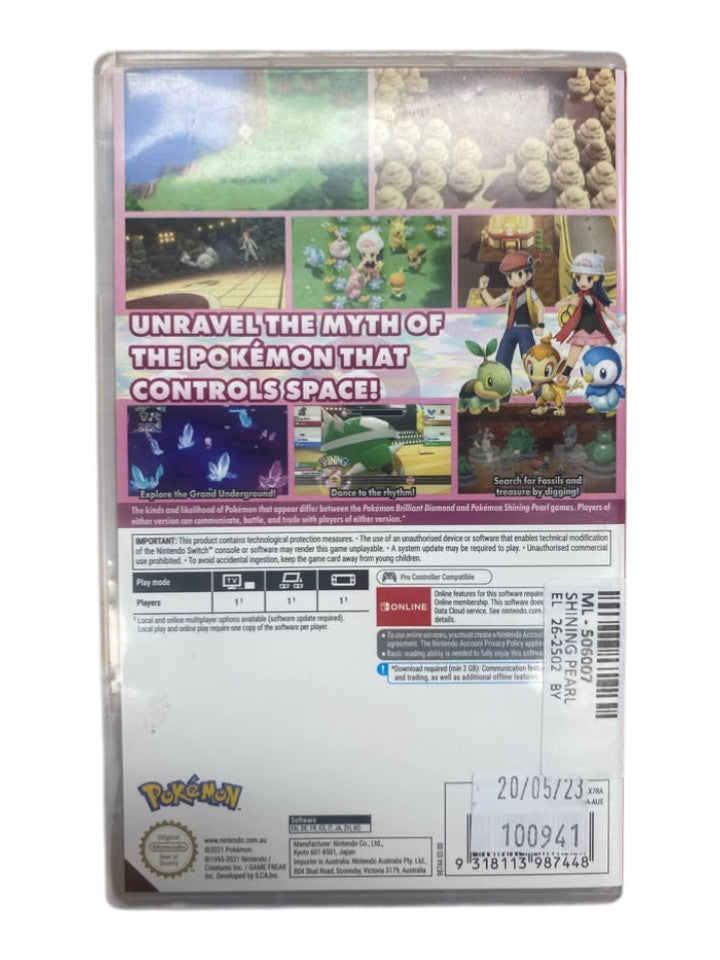 POKEMON - SHINING PEARL NINTENDO SWITCH GAME - 506007