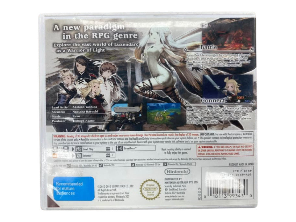 BRAVELY - DEFAULT NINTENDO 3DS GAME - 506018