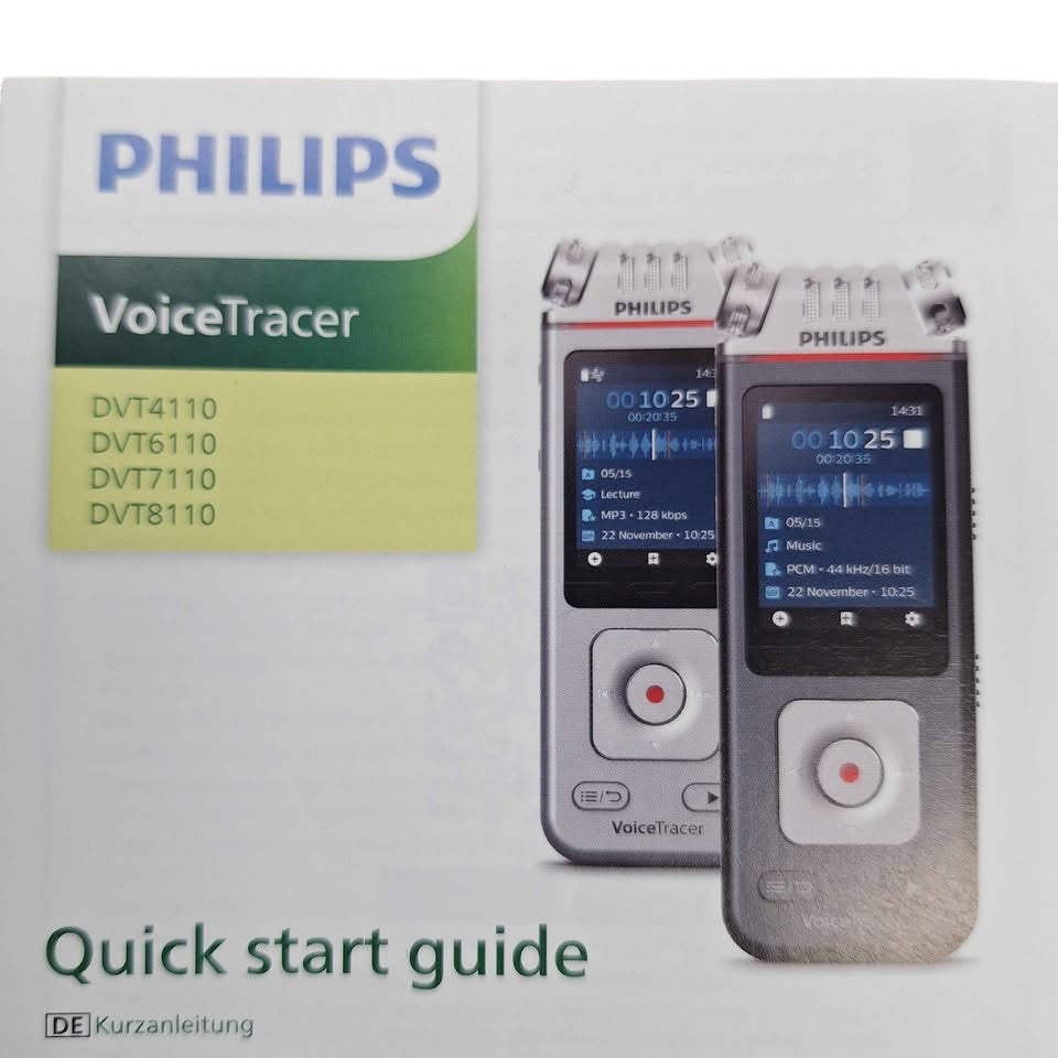 PHILLIPS - DVT4110 VOICE TRACER AUDIO RECORDER - 258533