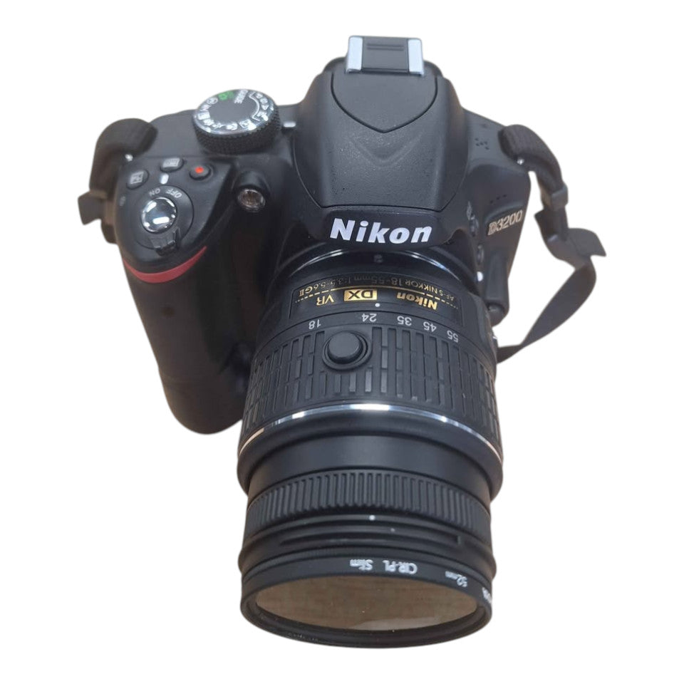 NIKON - D3200 DSLR CAMERA WITH BATTERY GRIP JO - 505887