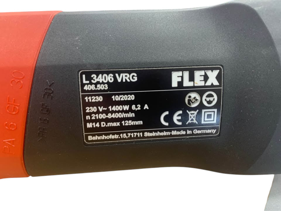 FLEX - L3406 VRG 125MM(DISC) CORDED ELECTRIC ANGLE GRINDER NEW IN BOX - 264421