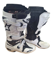 ALPINE STARS TECH 10 MOTOCROSS BOOTS IN SIZE 9 MENS - 507473