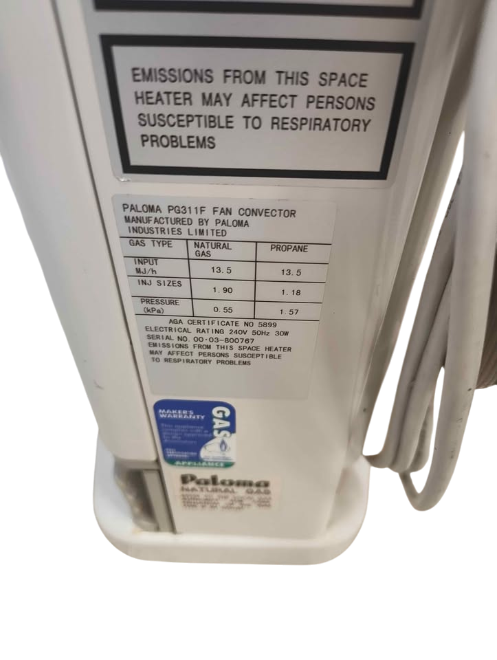 Paloma PG311F Natural Gas Heater EH-266031