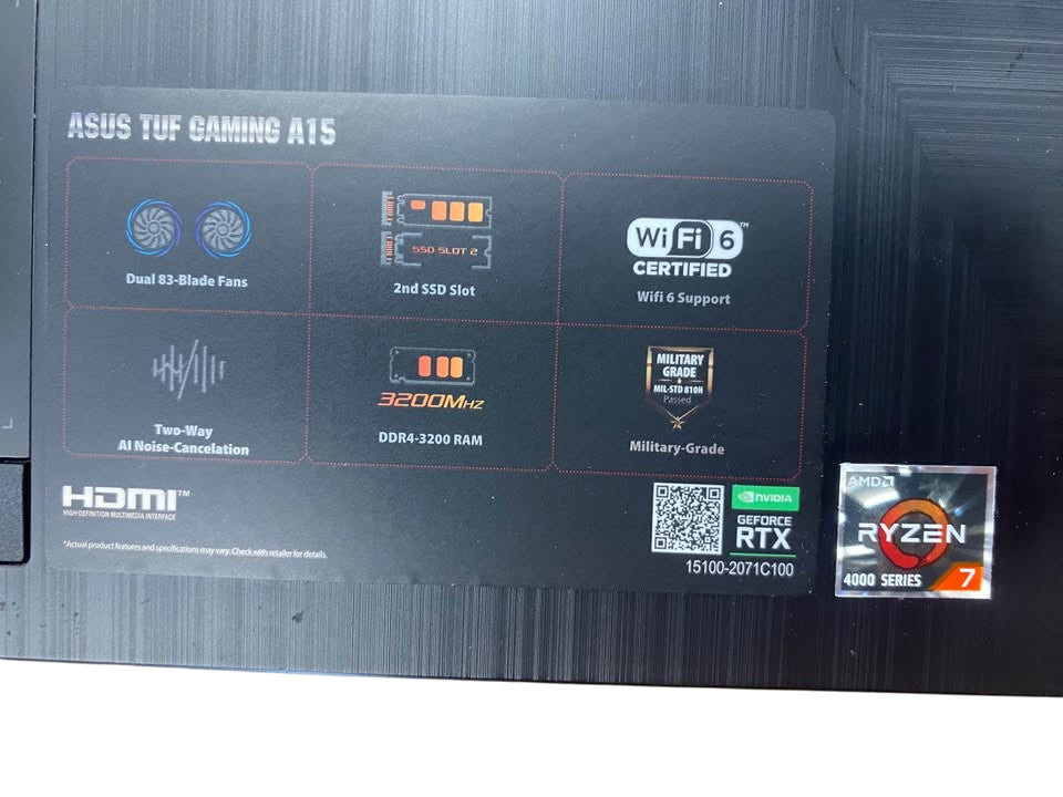 ASUS TUF Gaming A15 Laptop - 507933
