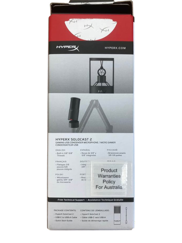 Hyper X Solocast 2 Gaming and Recording Microphone - 508039