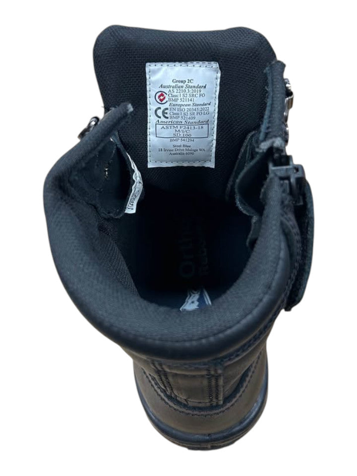 Steel Blue Argyle Zip Scuff Cap Work Boots (Size 11 AU/UK) - 508274