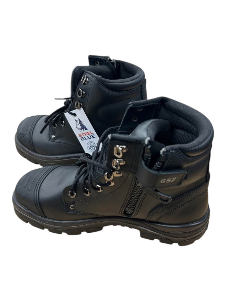 Steel Blue Argyle Zip Scuff Cap Work Boots (Size 11 AU/UK) - 508274