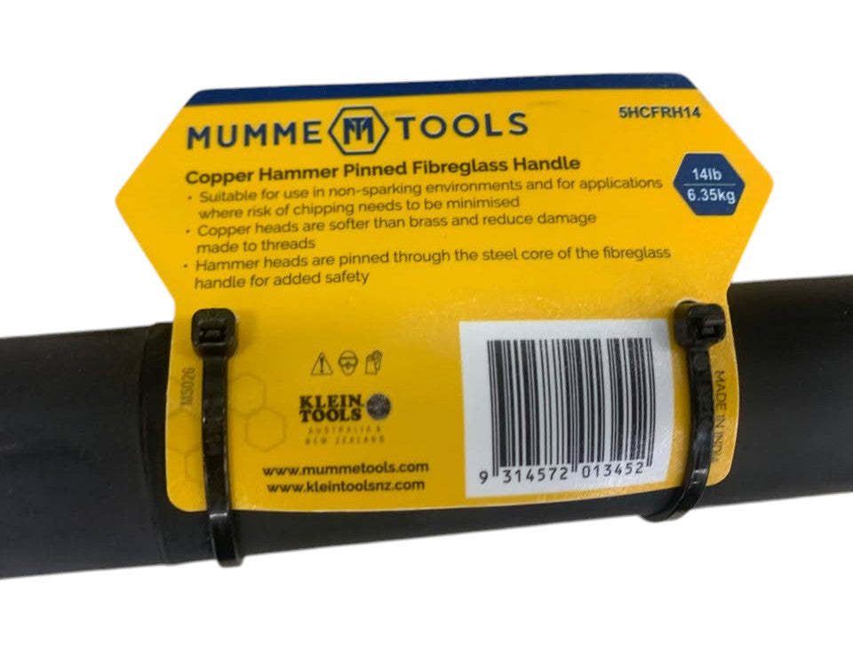 Mumme Tools - 5HCFRH14 Copper Hammer Pinned Fibreglass Handle 6.35kg - 508909