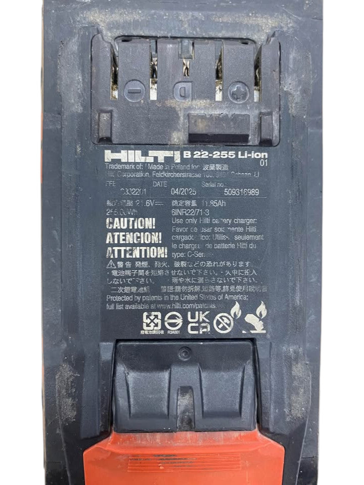 Hilti 22-Volt B 22-255 Cordless Battery pack - EK 508953