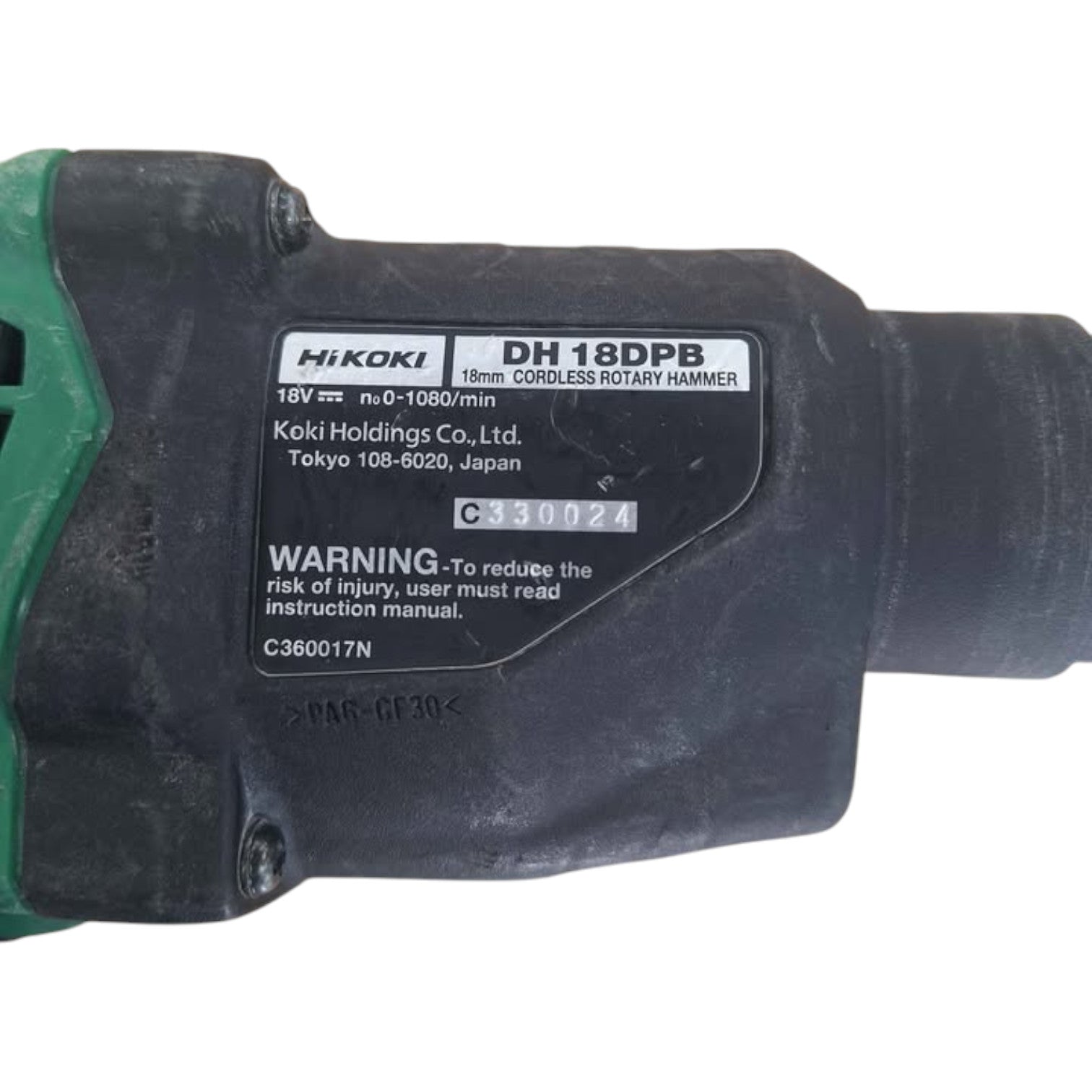 HIKOKI DH 18DPB 18V CORDLESS ROTARY HAMMER DRILL (SKIN ONLY) - 509242
