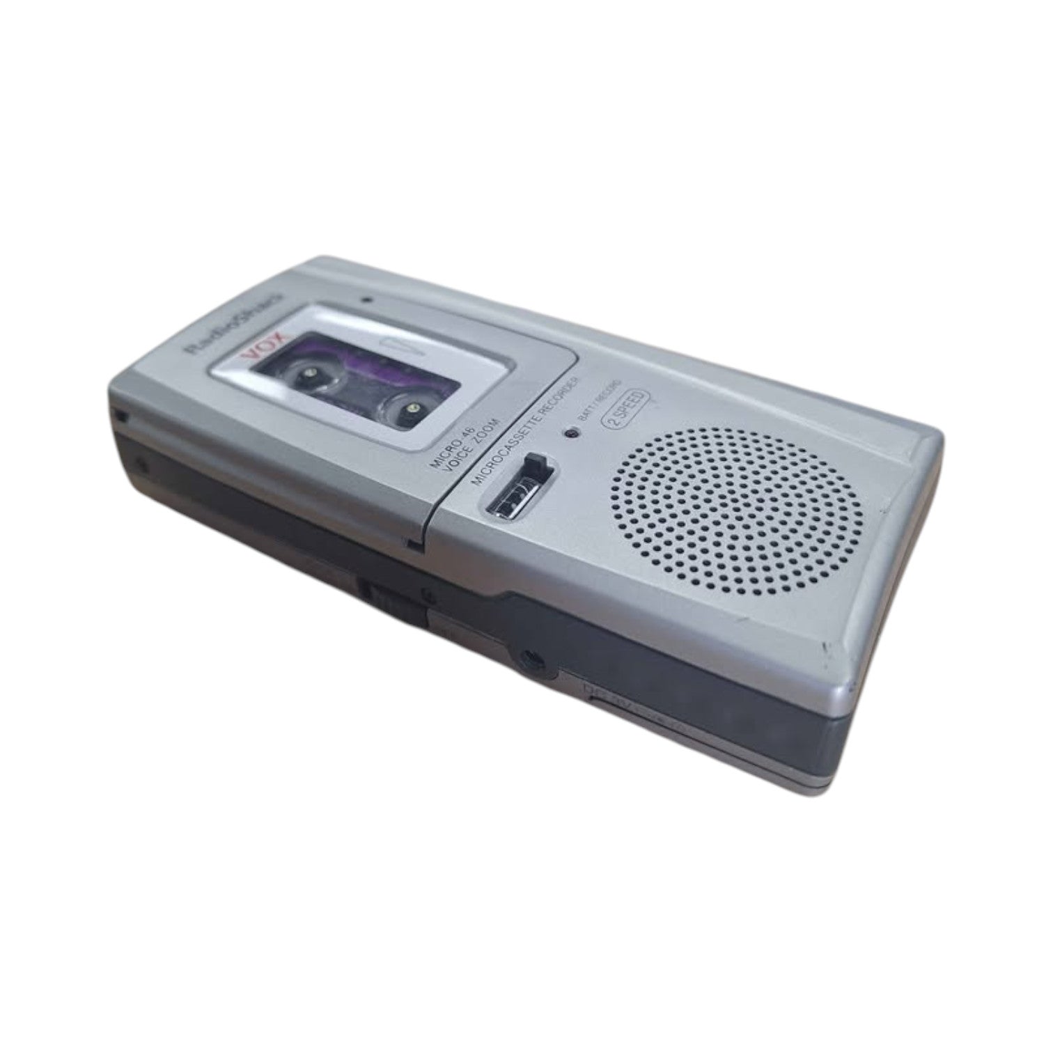 RADIOSHACK MICRO-46 MICROCASSETTE RECORDER WITH CASSETTE - 509230