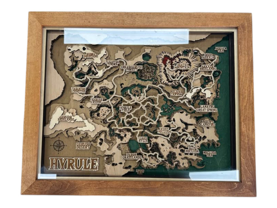 Light Up Map of The Legend of Zelda Hyrule Kingdom - 510862