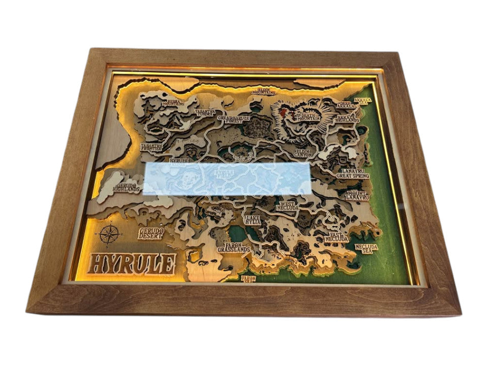 Light Up Map of The Legend of Zelda Hyrule Kingdom - 510862