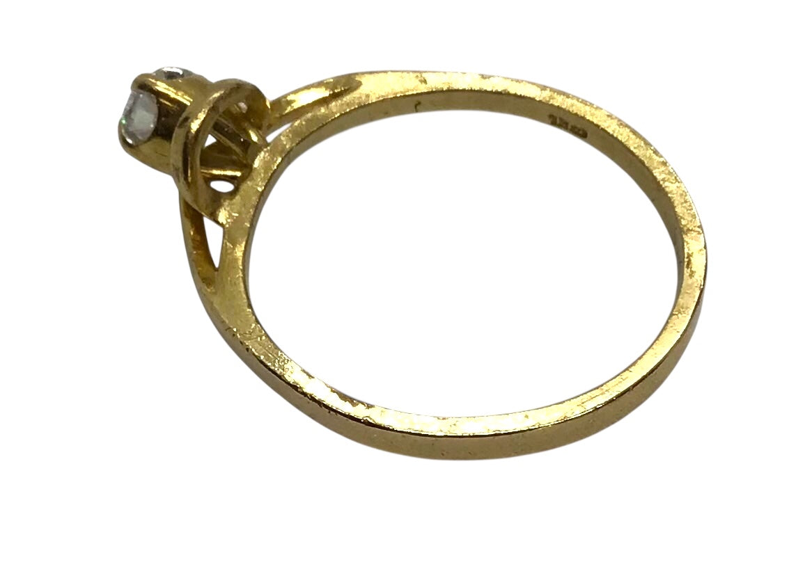 Ladies 18ct Gold Diamond Ring (Size L) Ref#506449