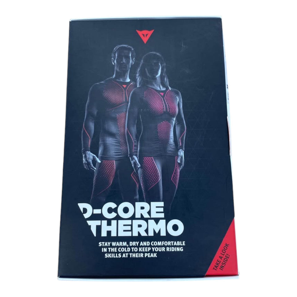 D-Core Ladies Black/Fuschia Long Sleeve Thermo Tee (Size M) - 512260