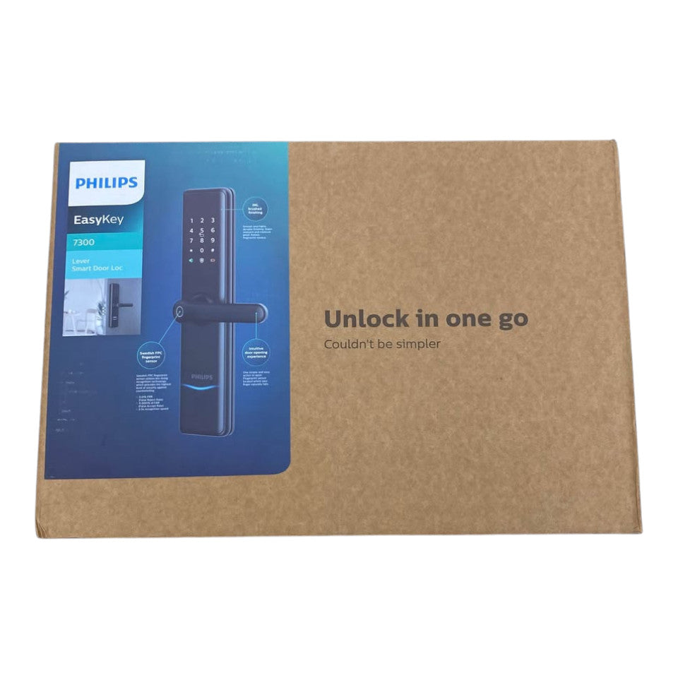 Philips EasyKey 7300 WiFi-enabled Lever Smart Door Lock - 511799