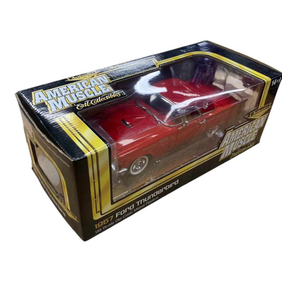 1957 Ford Thunderbird Red Interior & Red Roof Precision 100 1:18 Diecast Model Car - 511897