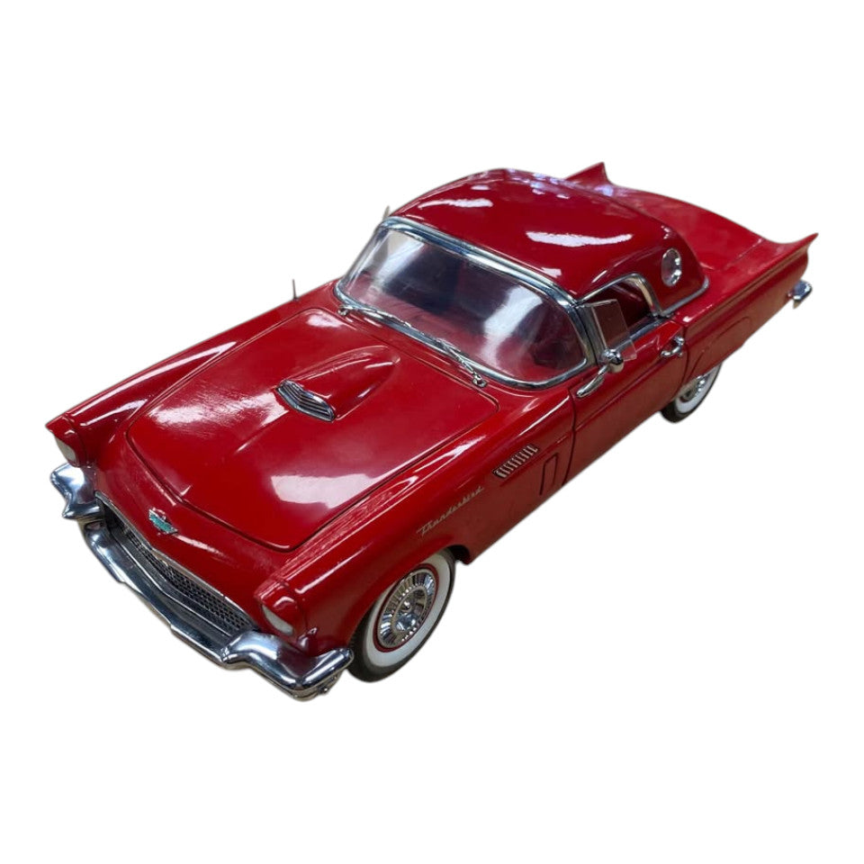 1957 Ford Thunderbird Red Interior & Red Roof Precision 100 1:18 Diecast Model Car - 511897