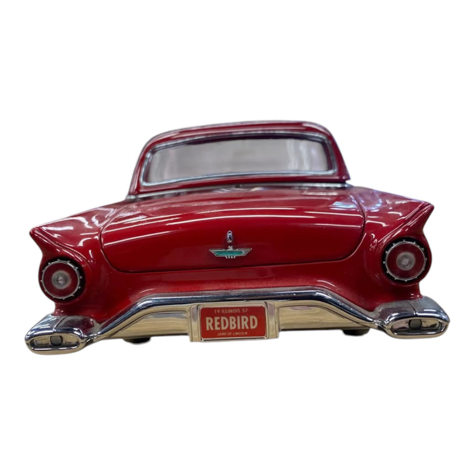 1957 Ford Thunderbird Red Interior & Red Roof Precision 100 1:18 Diecast Model Car - 511897